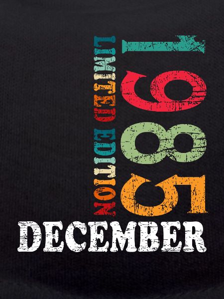 Birthday in December 1985 - December