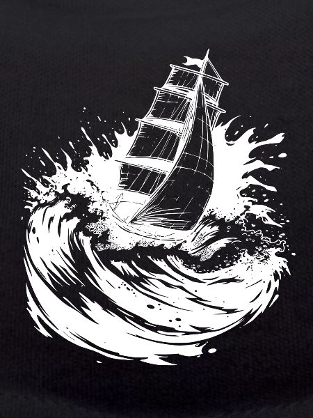 Energischer Segelkunst-Segler