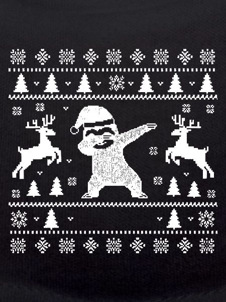 Dabbing Sloth Christmas Art
