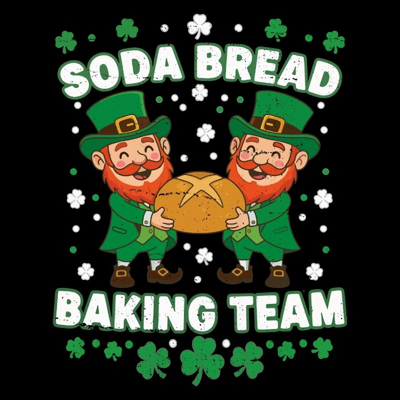 Lustiges Soda Brot Backteam St Patricks