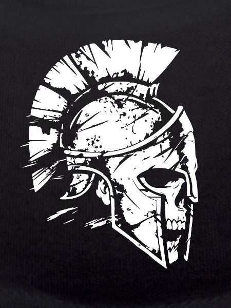 Spartanischer Kriegerhelm Silhouette