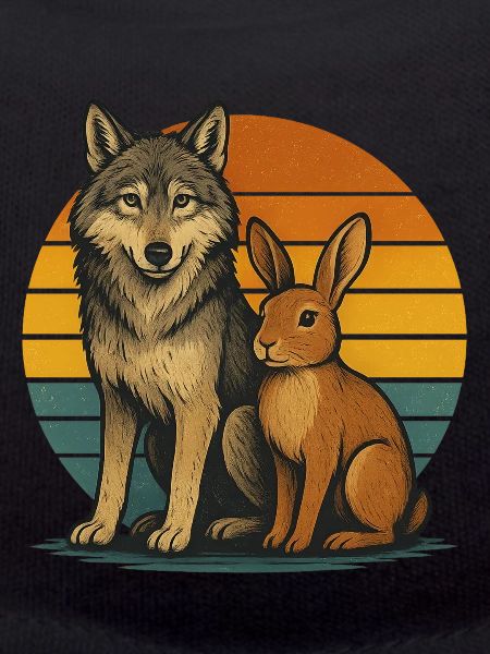 Wolf and Rabbit Retro