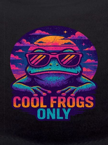 Vaporwave Frog