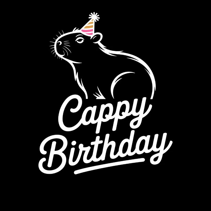 Capybara Birthday Cappy Birthday Funny Capy
