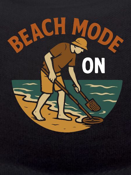 Strandmodus bei der Schatzsuche bei Metallerkennung