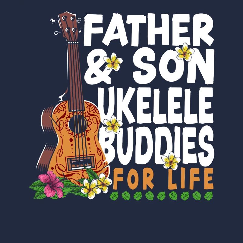 Hawaiian Ukulele Uke Dad Son
