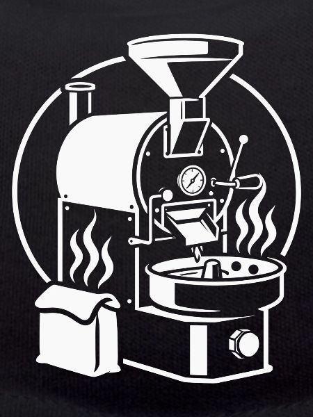Roaster Line Art Coffee Sketch