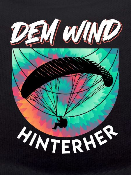 Paraglider FOLLOWING THE WIND Funny