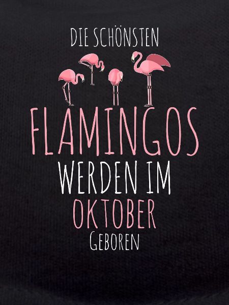 October Birthday Flamingo Saying Funny