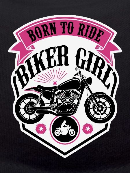 Biker Girl Motorcycle Shield