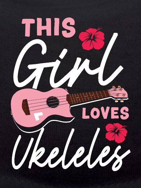 Hawaiian Ukulele Uke Girl This