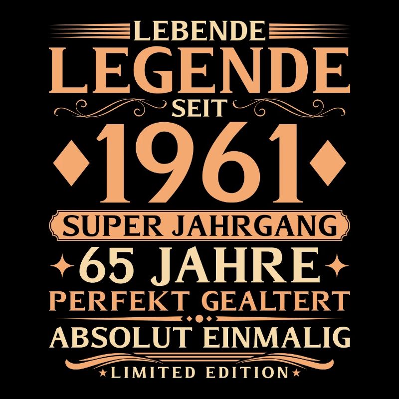 Année 1961 Super Vintage 65e anniversaire