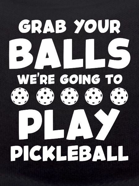 Pickleball Motto Lettering