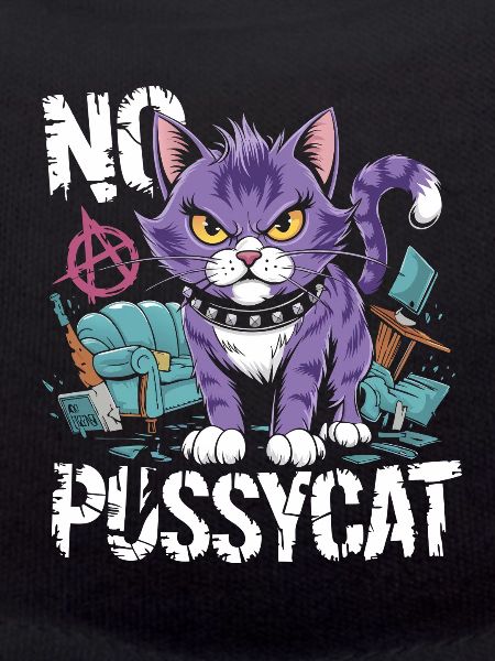 Rebellious Cat No Pussycat Design