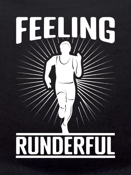 Marathon Runner Feeling Runderful Running