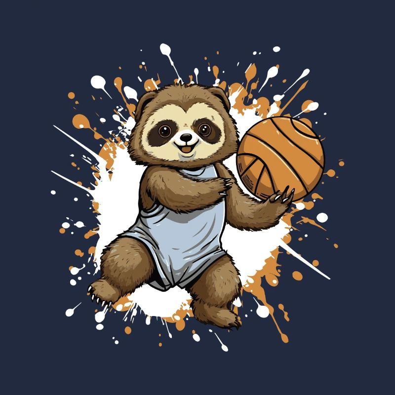 Faultier Basketball Splash