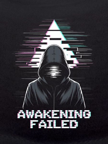 Glitch-Hacker mit „Awakening Failed“ Look