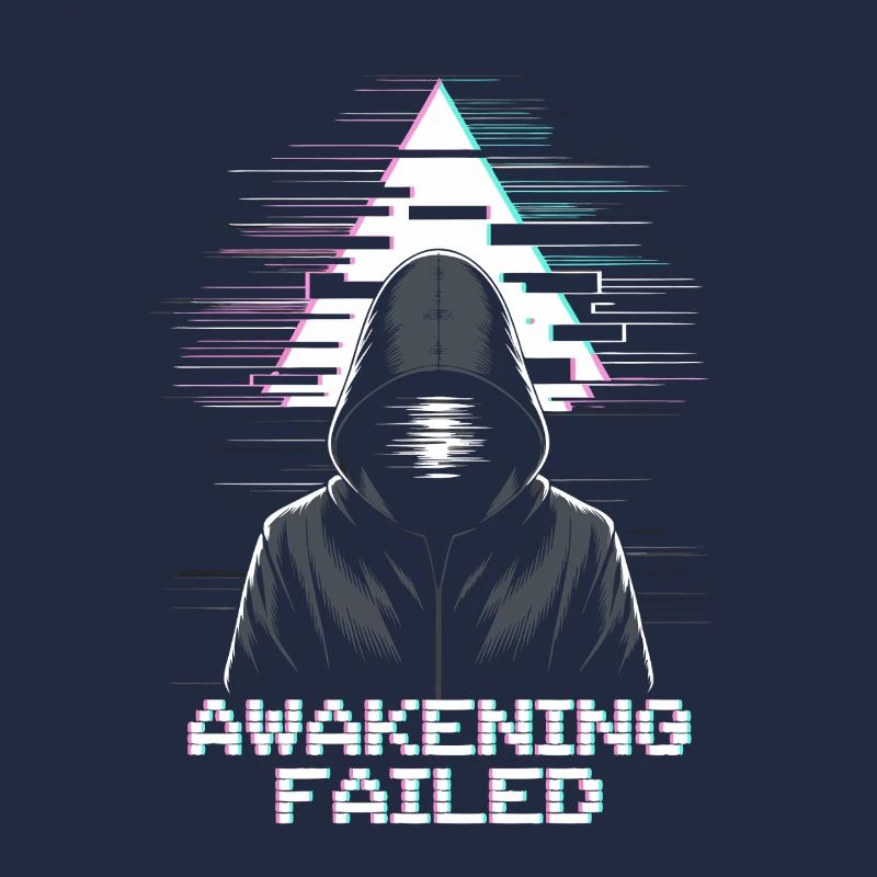Glitch-Hacker mit „Awakening Failed“ Look