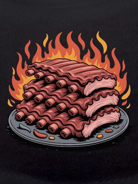 Fire grilled rib platter