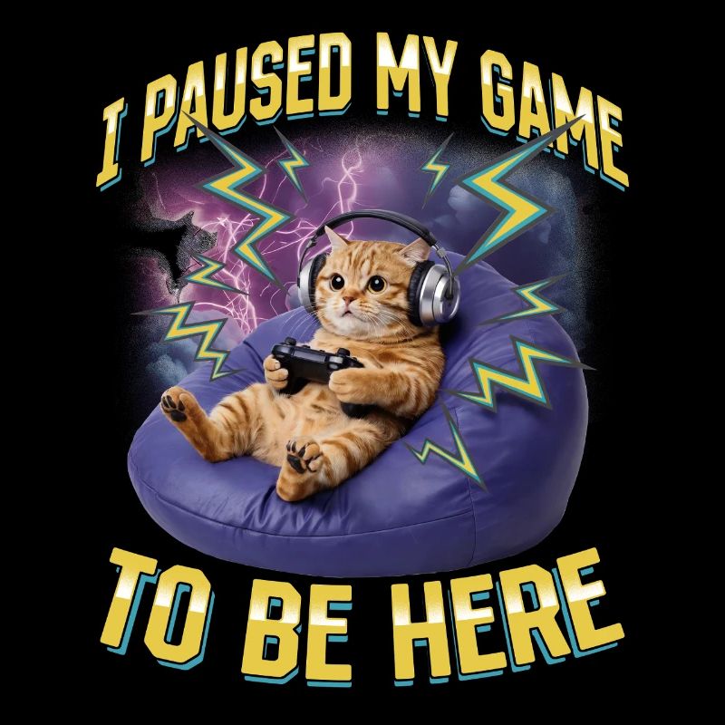 Chat gamer drôle