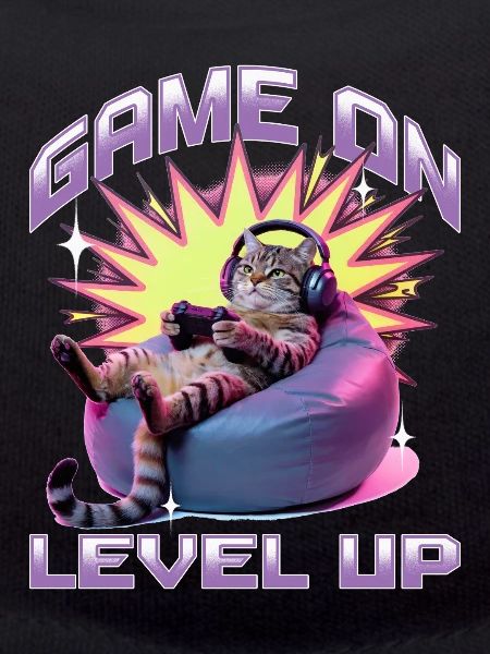Chat gamer drôle