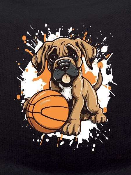 Puppy Dunk im Basketballbild