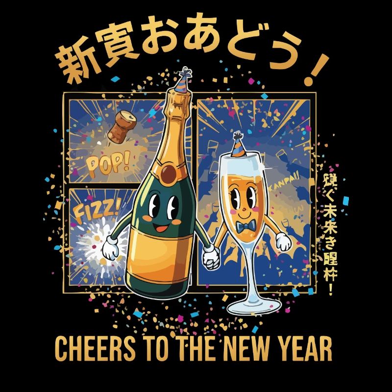 Prost auf die Neujahrsfeier 2025
