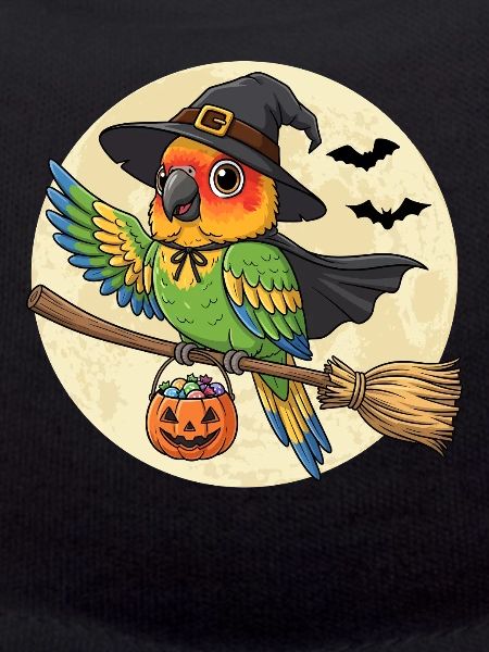 Cute Parrot Witch Halloween