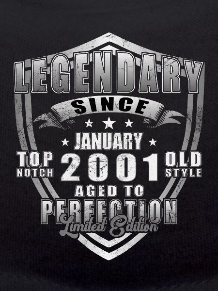 Legendary Since January 2001 Shield