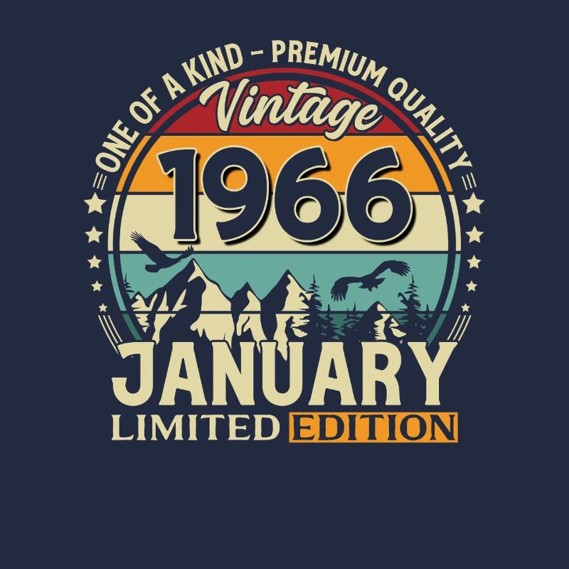 196660e anniversaire Millésime janvier 1966