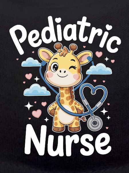 Pediatric giraffe with stethoscope