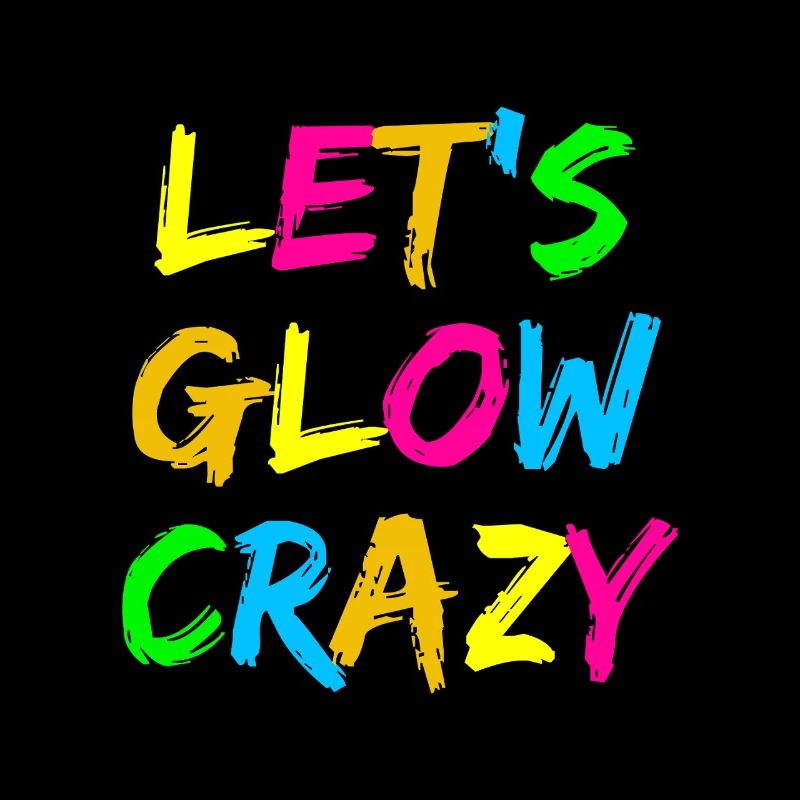 Let’s Glow Crazy – Conception typographique néon pour fêtes