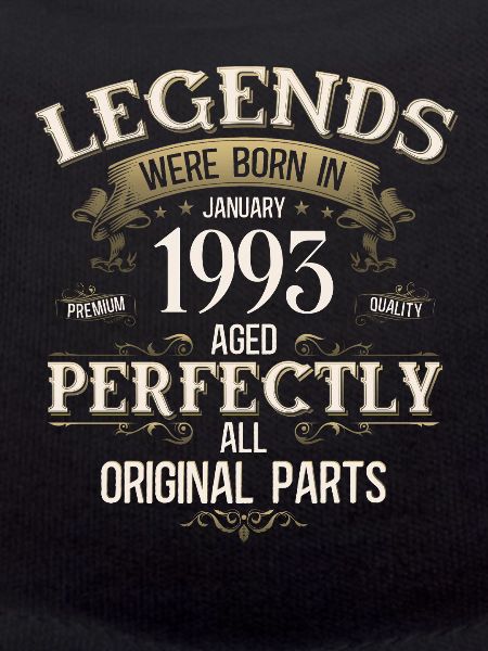 33rd Birthday Legend January 1993