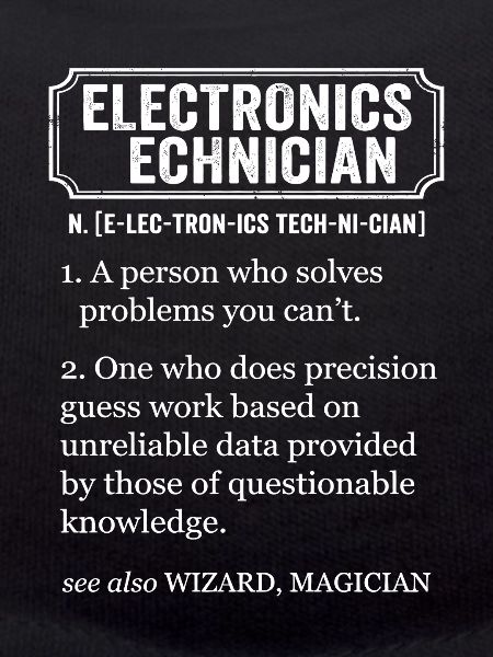 Elektroniktechniker – lustige Definition