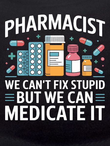 Pharmacist saying: Medicate It