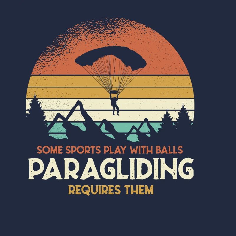Sunset Paragliding Motif