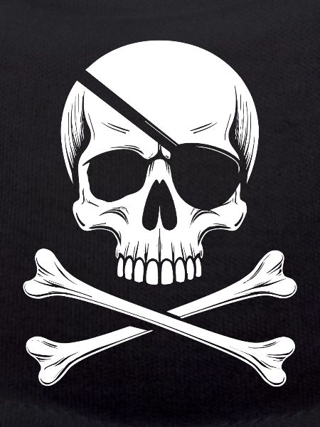 Classic Jolly Roger Pirate Skull