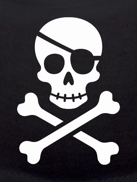 Classic Jolly Roger Pirate Skull