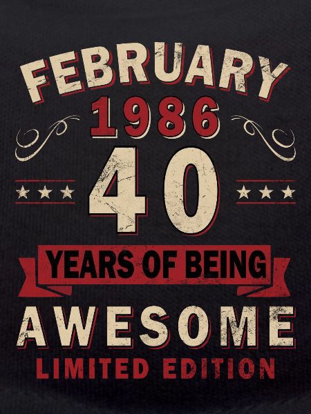 40th Anniversary – Year – February 1986