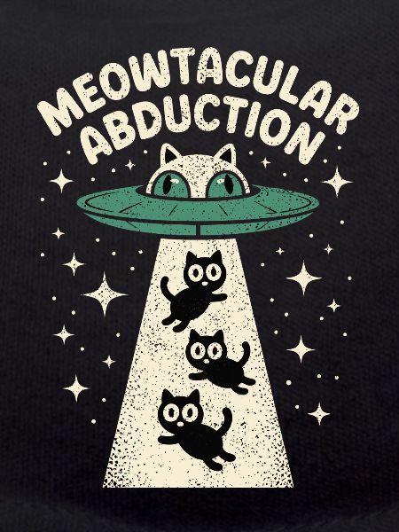 Enlèvement drôle d’extraterrestre chat