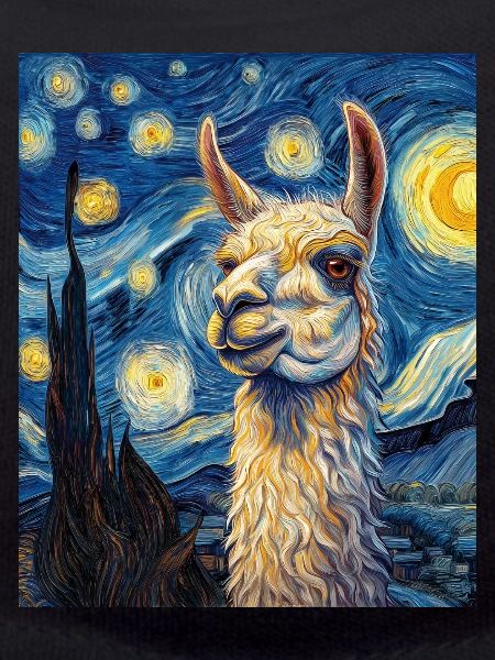 Lama Van Gogh Style