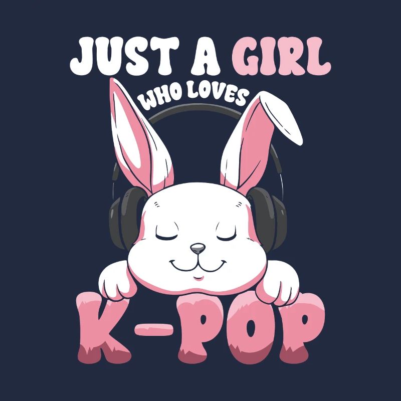 K-Pop Bunny  mit Kopfhörern