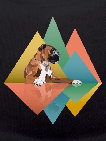 Boxer Dog Geometric
