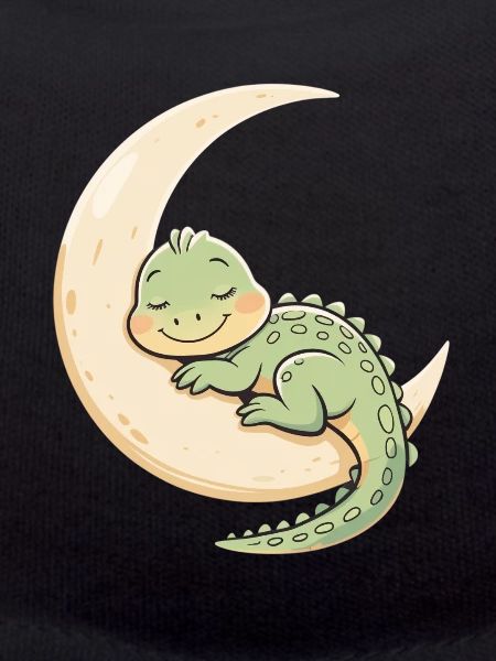 Moon Cuddle Dragon Sleep Dream