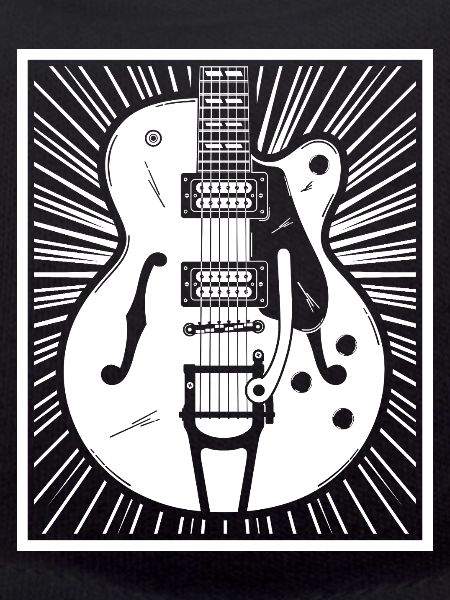 Retro Guitar Silhouette