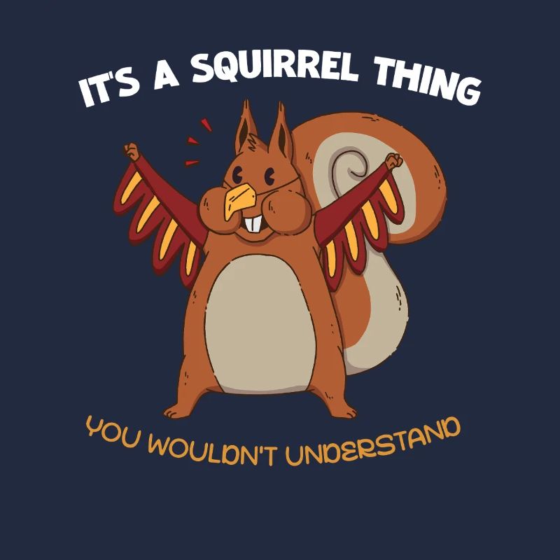 Flügel-Eichhörnchen Spruch