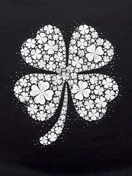 Trèfle à motif à quatre feuilles