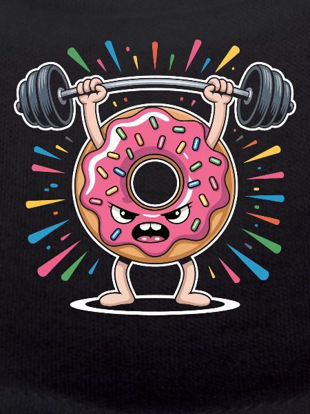 Donut strength training with sprinkles