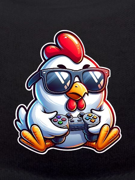 Gamer Chicken with Controller