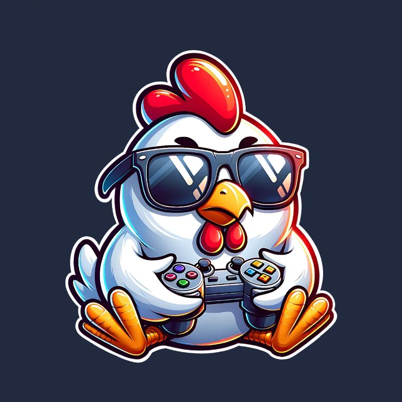 Gamer Chicken with Controller